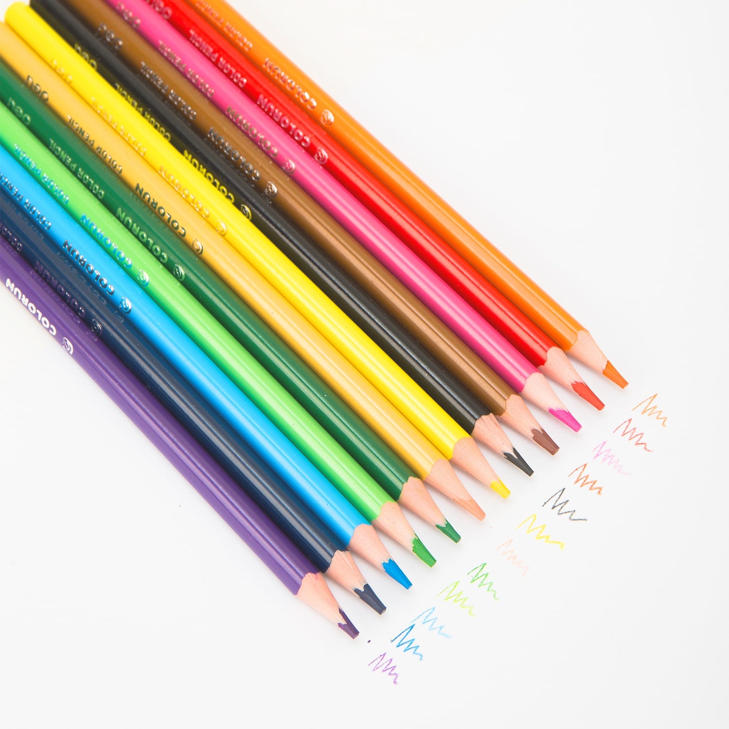 Deli Plastic Colored Pencil Triangle Bright 24C - Al Masam Stationery LLC