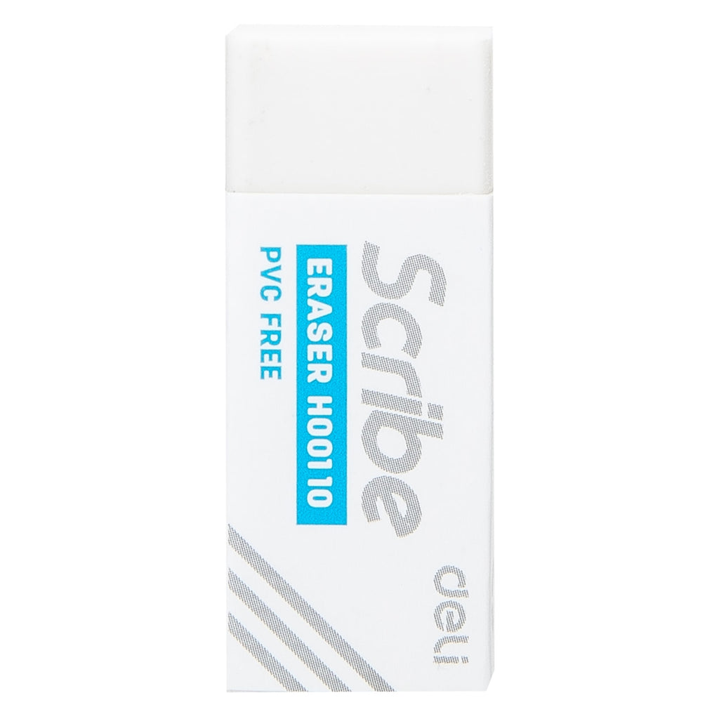Deli Scribe Eraser 40×17×12mm White - Al Masam Stationery LLC