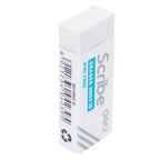 Deli Scribe Eraser 54×20×10mm White - Al Masam Stationery LLC