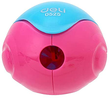 Deli 1-hole Sharpener w/canister 7mm 3C - (E0525) - Al Masam Stationery LLC