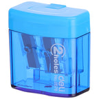 Deli 2-hole Sharpener w/canister 23°18° 7mm 3C - Al Masam Stationery LLC