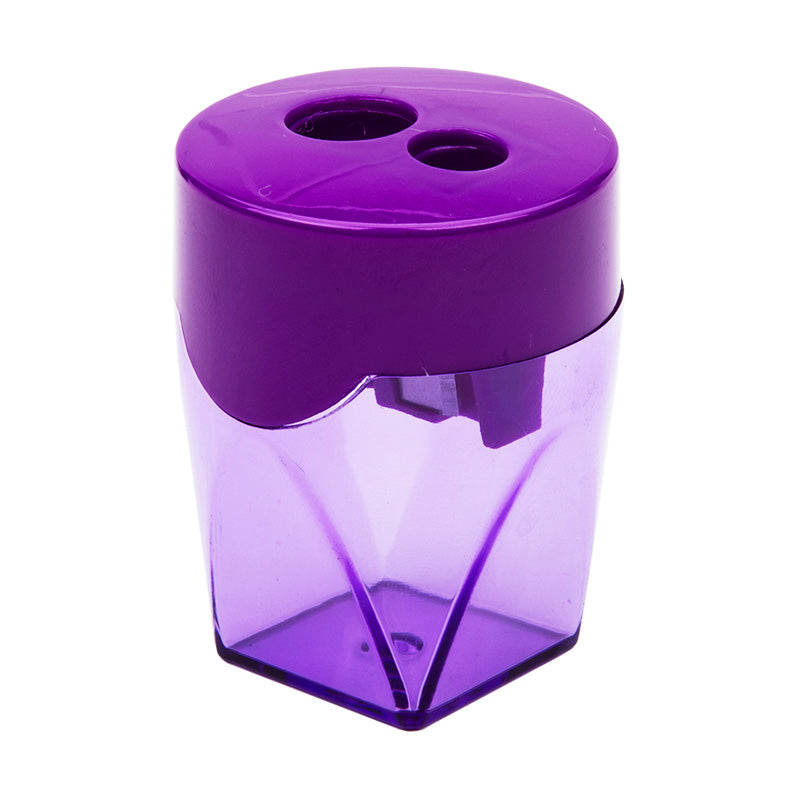 Deli 2-hole Sharpener w/canister φ7mm φ12mm 3C - Al Masam Stationery LLC