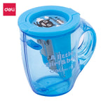 Deli Cup 2-hole Sharpener w/canister 23°18° 7mm 3C - Al Masam Stationery LLC