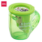 Deli Cup 2-hole Sharpener w/canister 23°18° 7mm 3C - Al Masam Stationery LLC