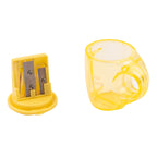 Deli Cup 2-hole Sharpener w/canister 23°18° 7mm 3C - Al Masam Stationery LLC
