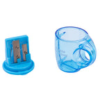 Deli Cup 2-hole Sharpener w/canister 23°18° 7mm 3C - Al Masam Stationery LLC