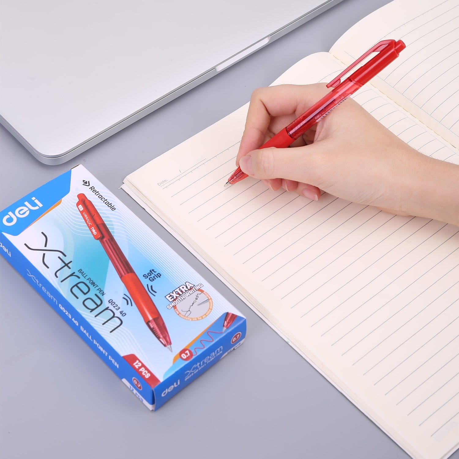 Deli Ball Point Pen Bullet tip 0.7mm - (EQ02340) - Al Masam Stationery LLC Main image