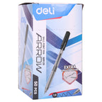 Deli Ball Point Pen Bullet tip 1.0mm - (Black) - Al Masam Stationery LLC