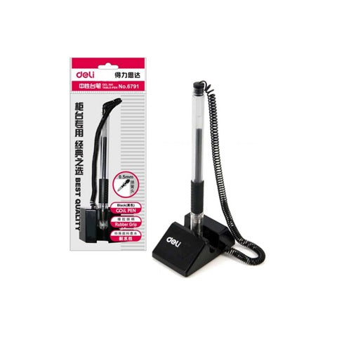 Deli  Desk Pen Stand Gel Pen 0.5mm Black - (E6791) - Al Masam Stationery LLC
