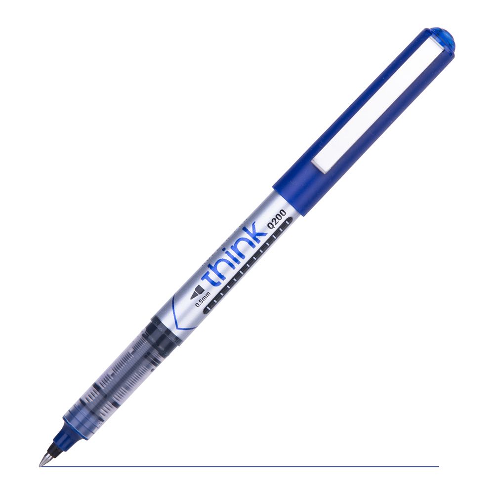 Deli Roller Pen 0.5mm Blue - Al Masam Stationery LLC Main image