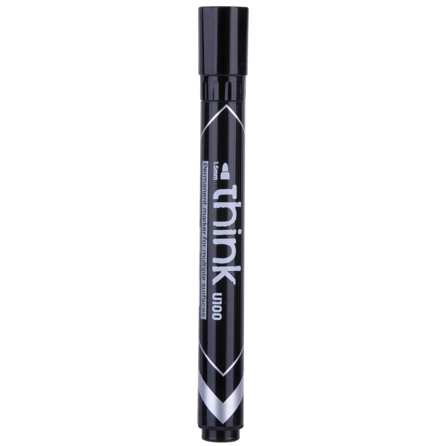 Deli Permanent Marker Bullet 1.5mm Black - (EU10020) Secondary image