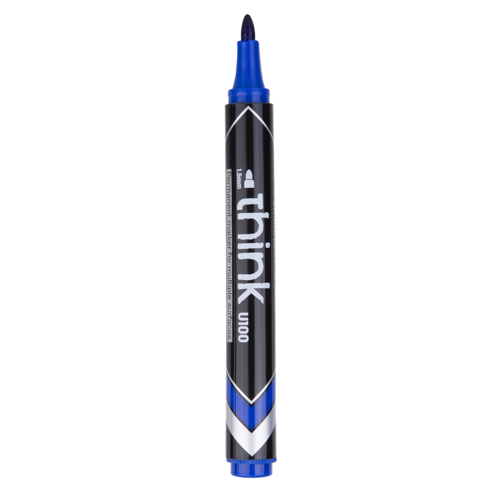 Deli Permanent Marker Bullet 1.5mm Blue - (EU10030) - Al Masam Stationery LLC