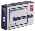 Deli Permanent Marker Chisel 1.5-5mm Blue - (EU10330) - Al Masam Stationery LLC
