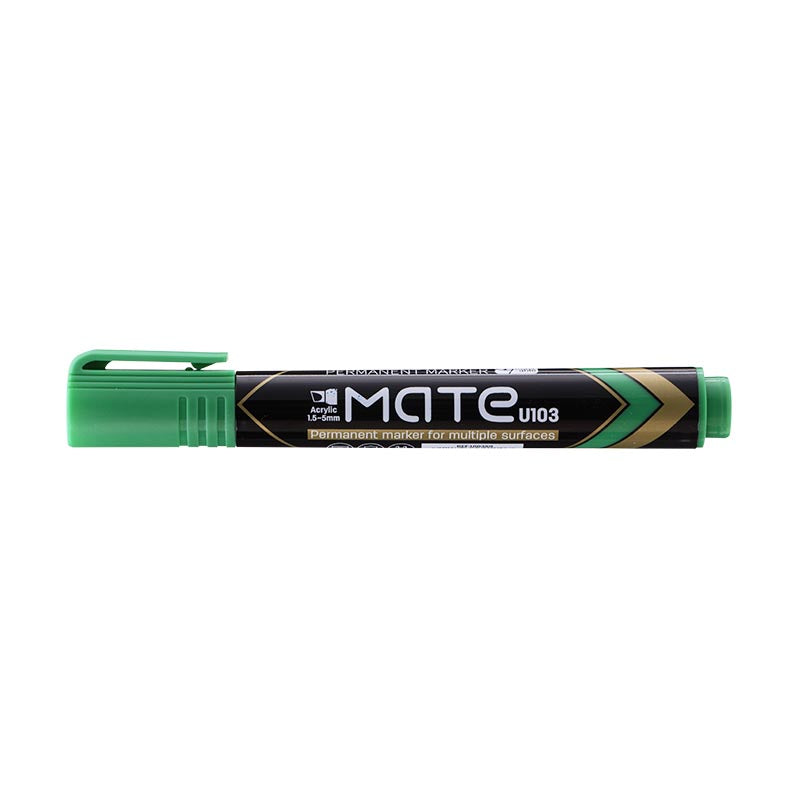 Deli Permanent Marker Chisel 1.5-5mm Green - (EU10350) - Al Masam Stationery LLC