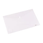 Deli File Bag Snap FC 2C Translucent - Al Masam Stationery LLC