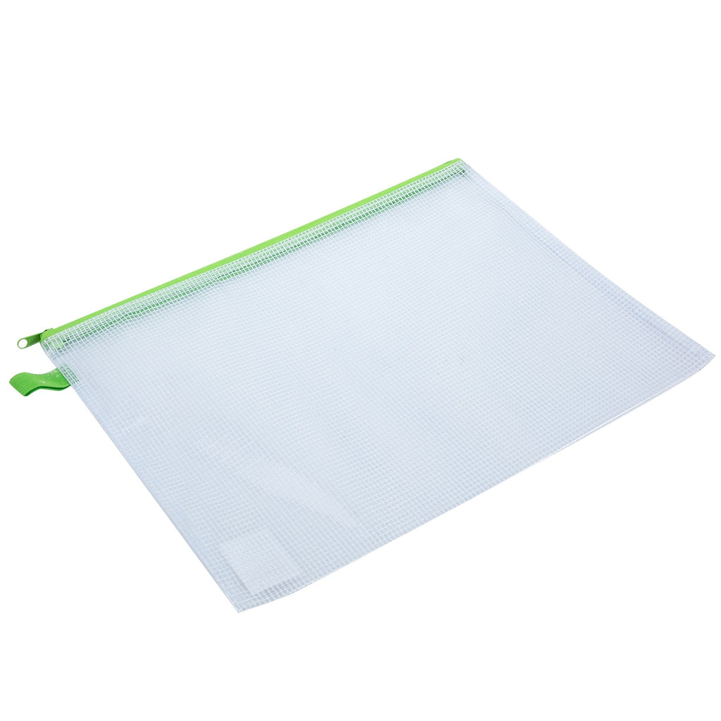 Deli PVC Mesh Zip Bag A4 4C - Al Masam Stationery LLC