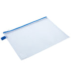 Deli PVC Mesh Zip Bag A4 4C - Al Masam Stationery LLC