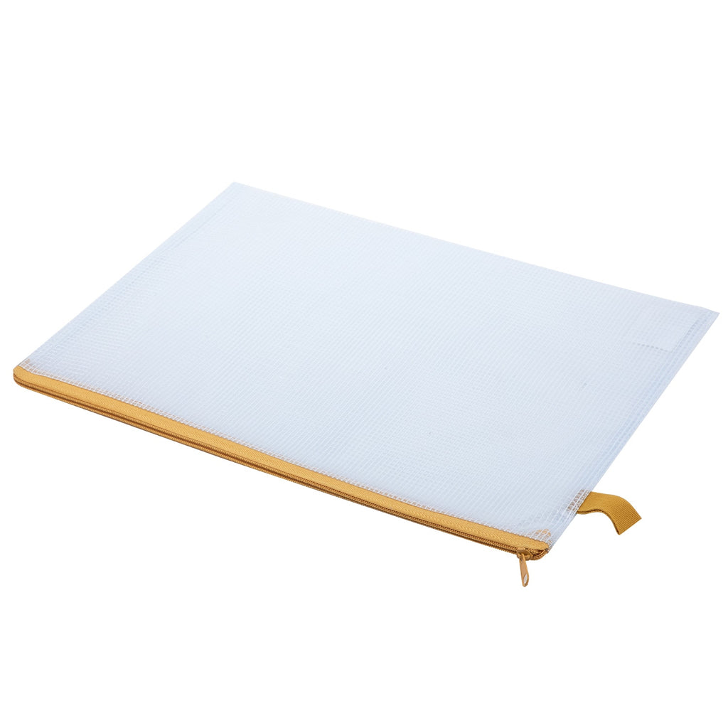 Deli PVC Mesh Zip Bag A4 4C - Al Masam Stationery LLC