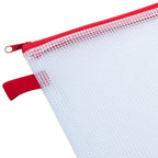 Deli PVC Mesh Zip Bag A4 4C - Al Masam Stationery LLC