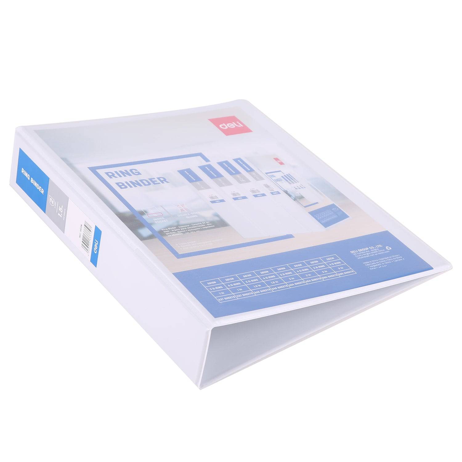Deli PP 1.5IN 2 D-Ring View Binder A4 Secondary image