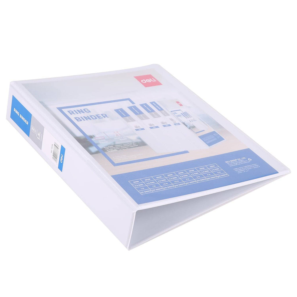 Deli PP 1.5IN 2 D-Ring View Binder A4 - Al Masam Stationery LLC