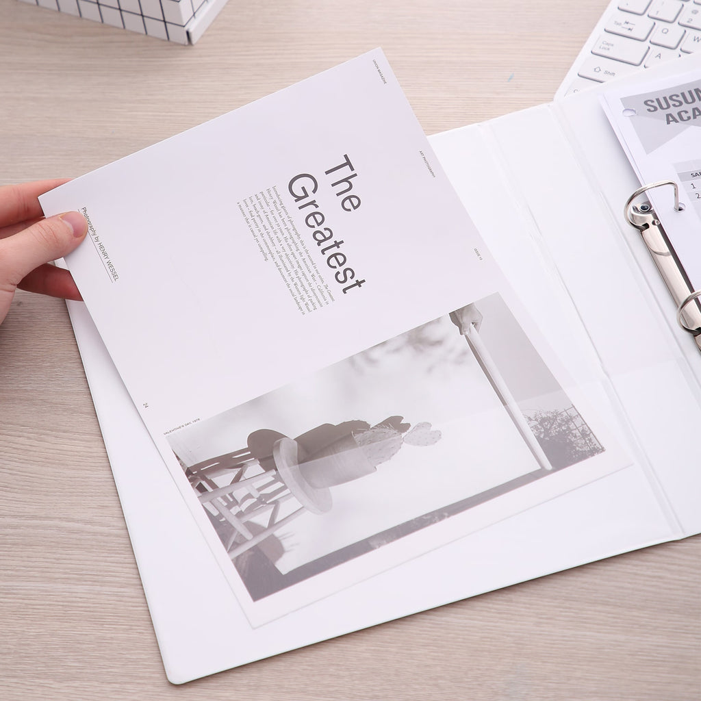 Deli PP 1IN 2 D-Ring View Binder A4 - Al Masam Stationery LLC