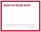 Deli PS Ruler 20cm - Al Masam Stationery LLC