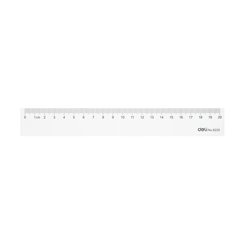 Deli PS Ruler 20cm - Al Masam Stationery LLC