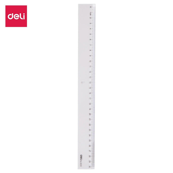 Deli PS Ruler 30cm - Al Masam Stationery LLC