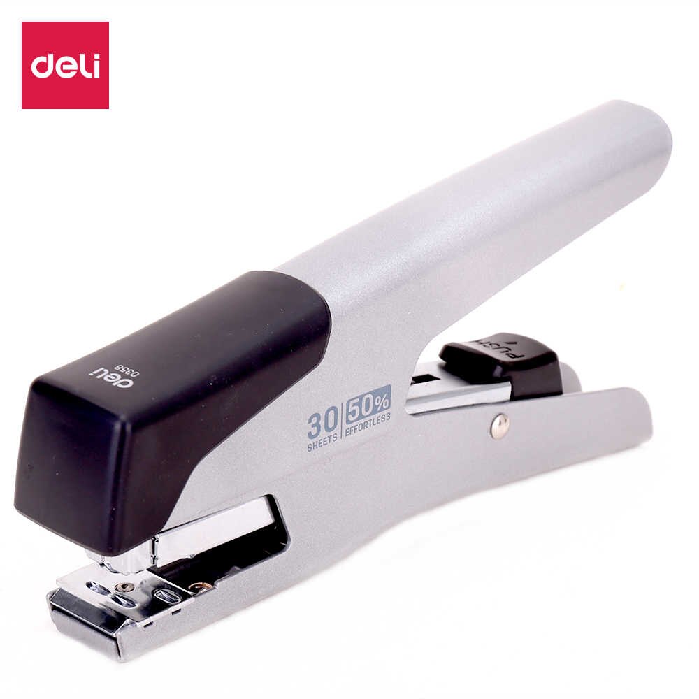 Deli Silver Effortless Plier Stapler 30sheets,24/6 & 26/6 - Al Masam Stationery LLC