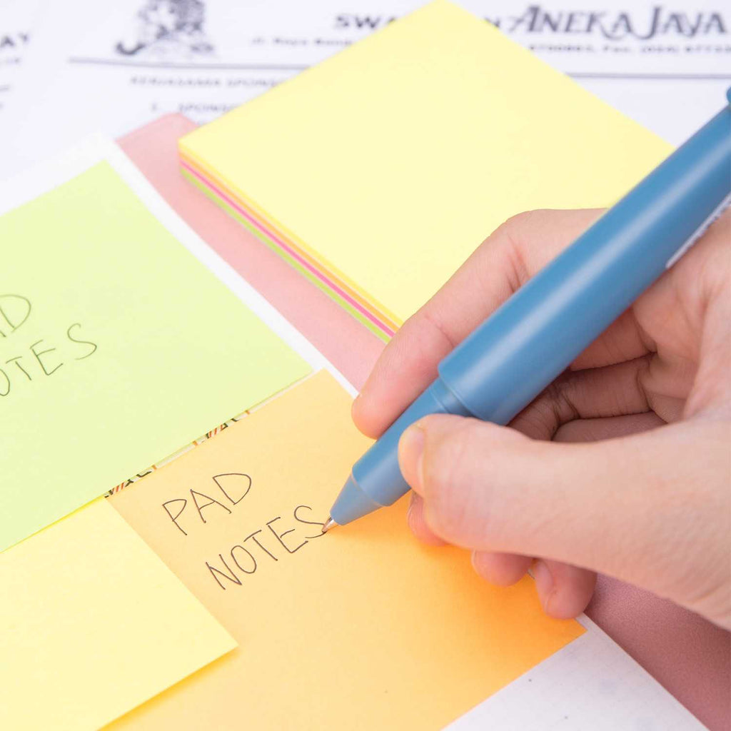 Deli Flip Sticky Notes 76x76mm 3''x3'' 4x25 - Al Masam Stationery LLC