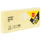 Deli Sticky Notes 38x51mm 1.5''x2'' Yellow - Al Masam Stationery LLC