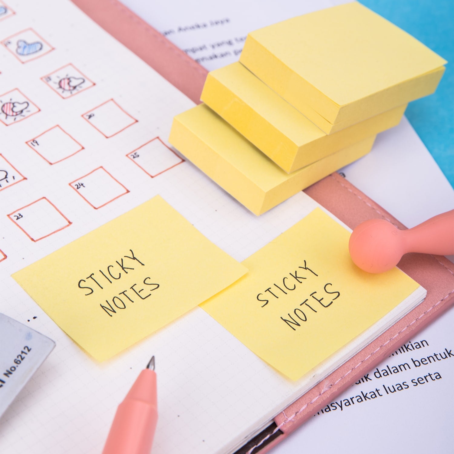 Deli Sticky Notes 38x51mm 1.5''x2'' Yellow - Al Masam Stationery LLC