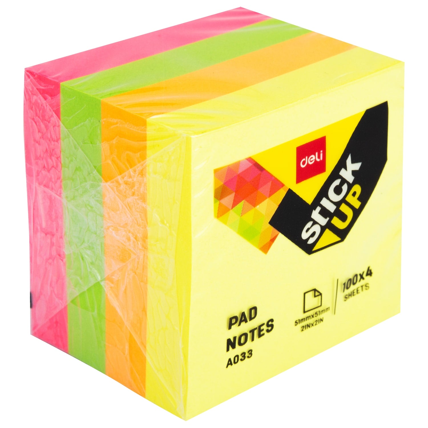 Deli Sticky Notes 51mm*51mm 2' x 2'' - Al Masam Stationery LLC Main image