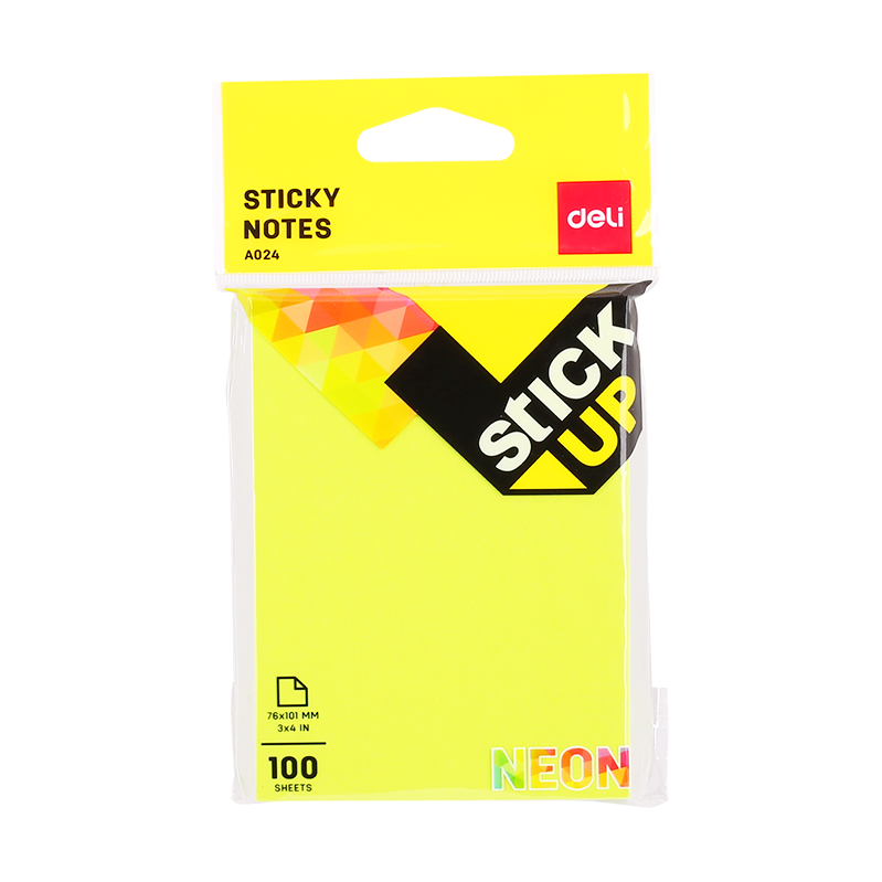 Deli Sticky Notes 76x101mm 3''x4'' - Al Masam Stationery LLC
