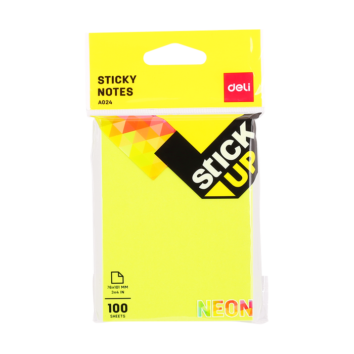 Deli Sticky Notes 76x101mm 3''x4'' - Al Masam Stationery LLC