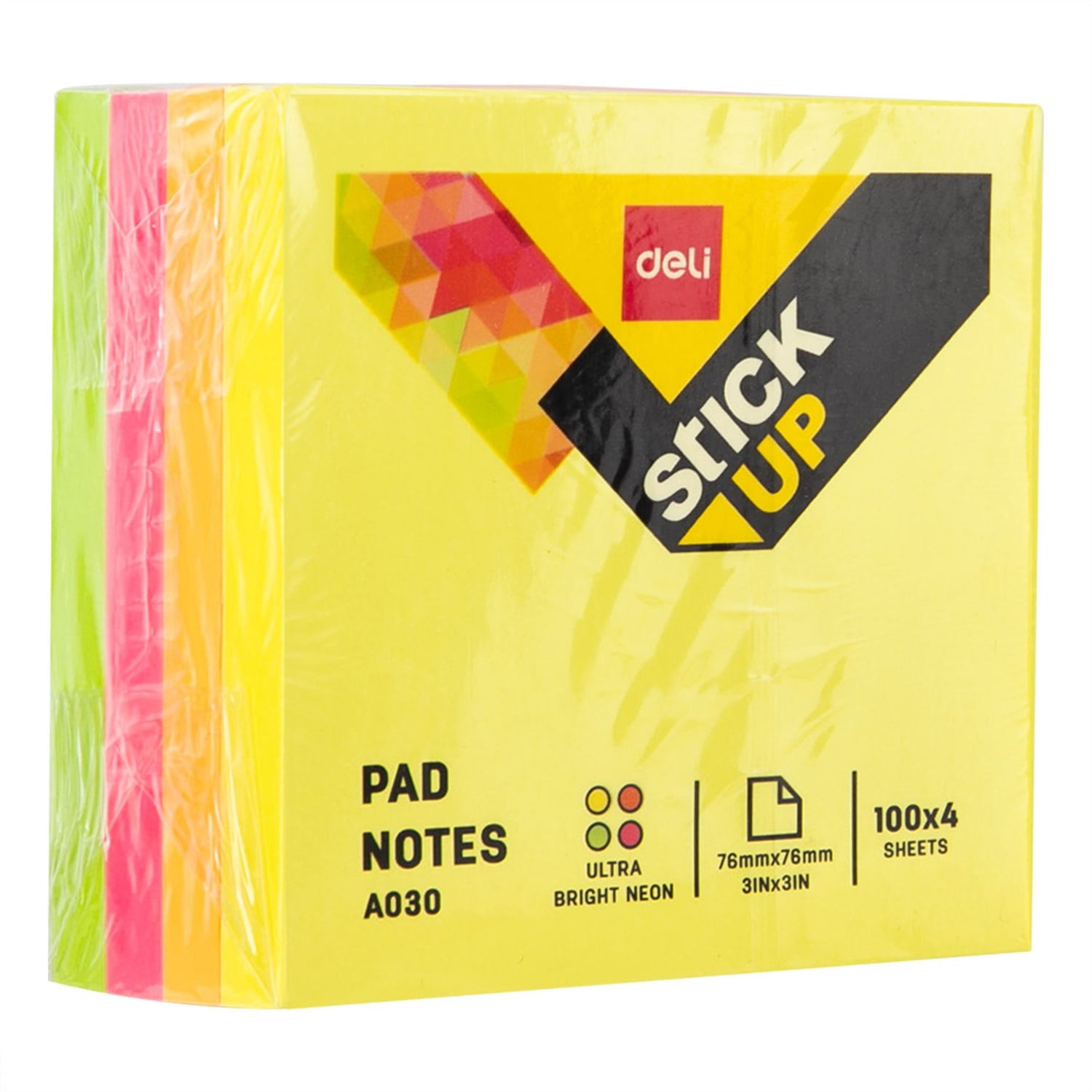 Deli Sticky Notes 76x76mm 3''x3'' - (EA03003) - Al Masam Stationery LLC Main image