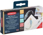 Derwent Metallic Paint 12 Pan Palette - Al Masam Stationery LLC