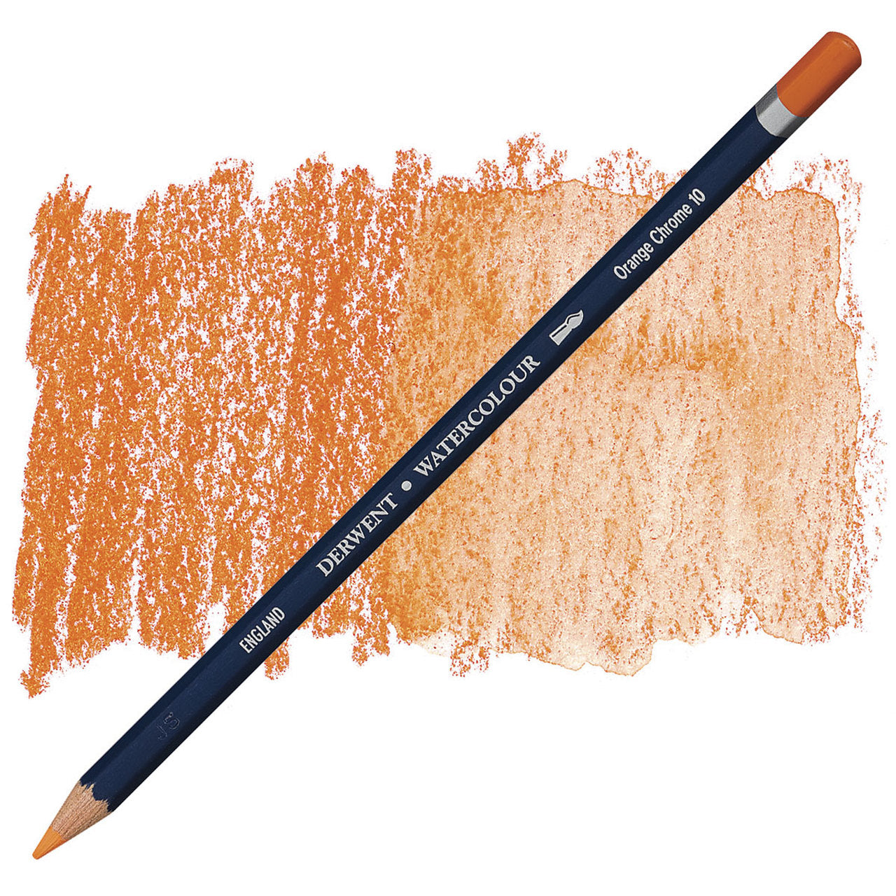 DERWENT #32810 WATERCOLOUR PENCIL ORANGE CHROME 10 - BOX 6 - Al Masam Stationery LLC Main image