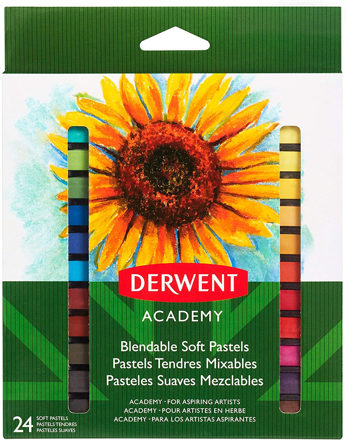 Derwent Academy Pastels, Soft, 24 Pack - Al Masam Stationery LLC Main image