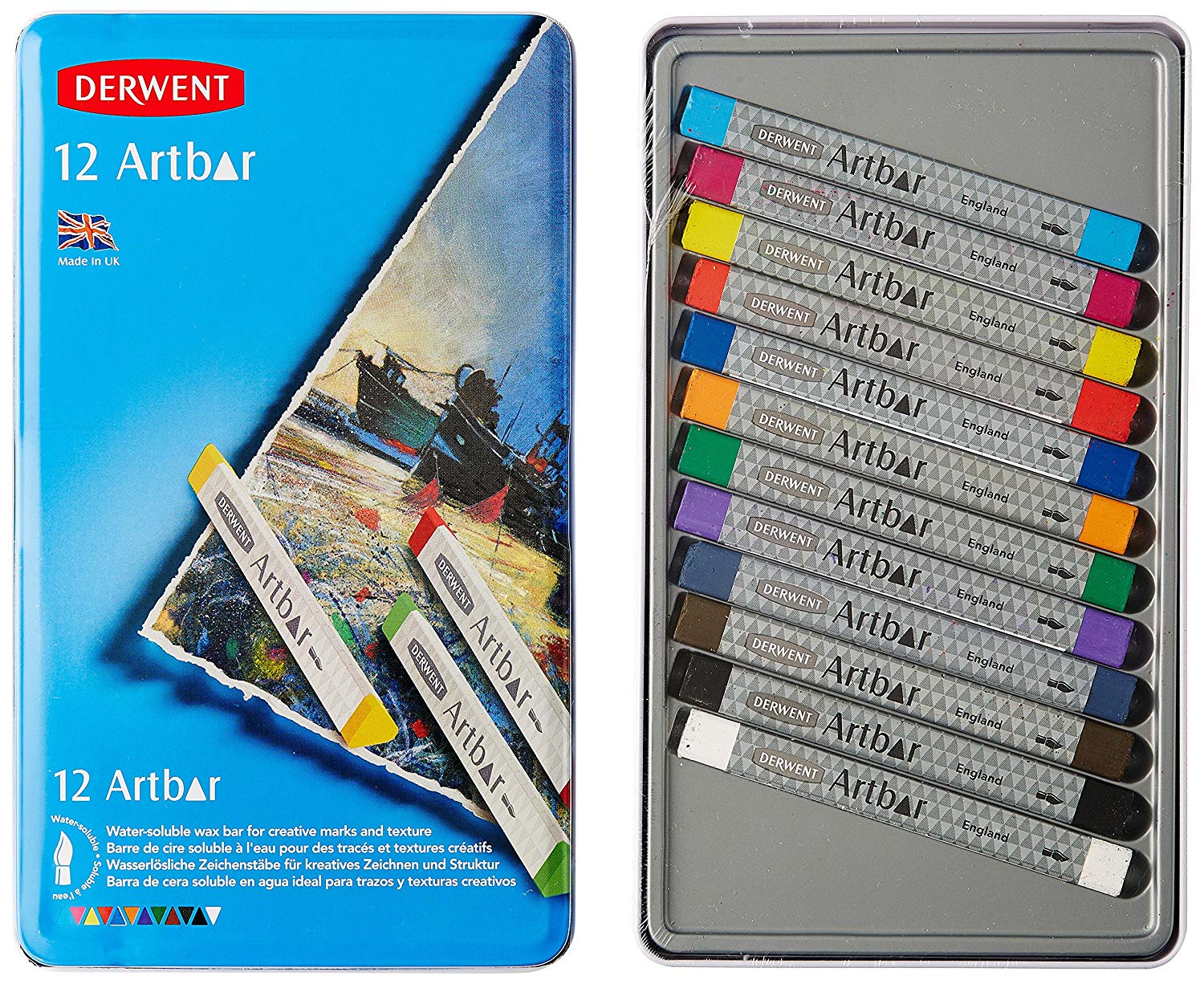 Derwent Artbar - Tin of 12 - Al Masam Stationery LLC Main image