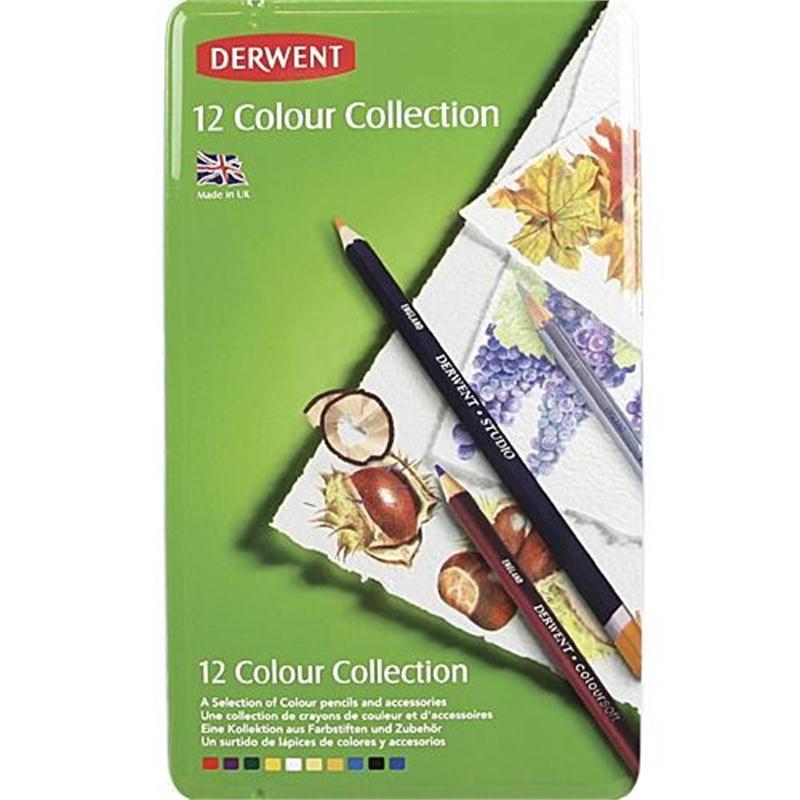 Derwent Color Collection Tin of 12 - Al Masam Stationery LLC Main image