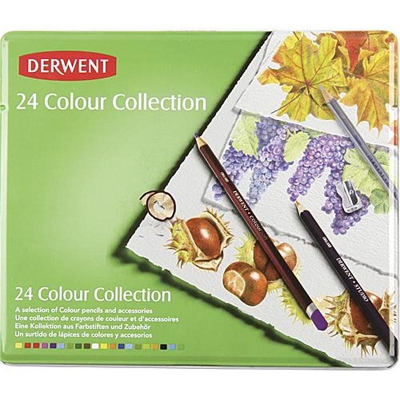 Derwent Color Collection Tin of 24 - Al Masam Stationery LLC Main image