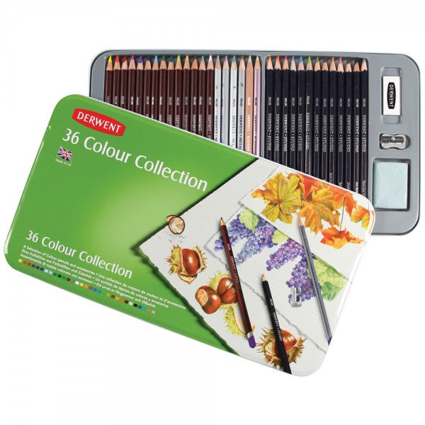 Derwent Color Collection Tin of 36 - Al Masam Stationery LLC Main image