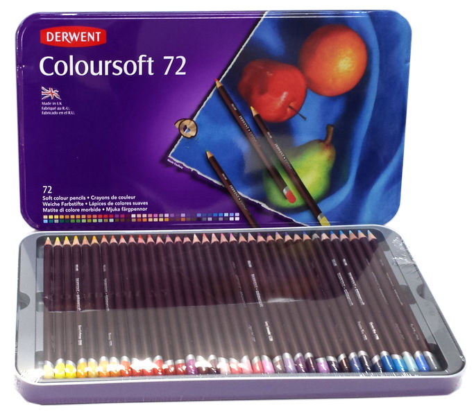Derwent Colorsoft Pencils Tin of 72 - Al Masam Stationery LLC Main image