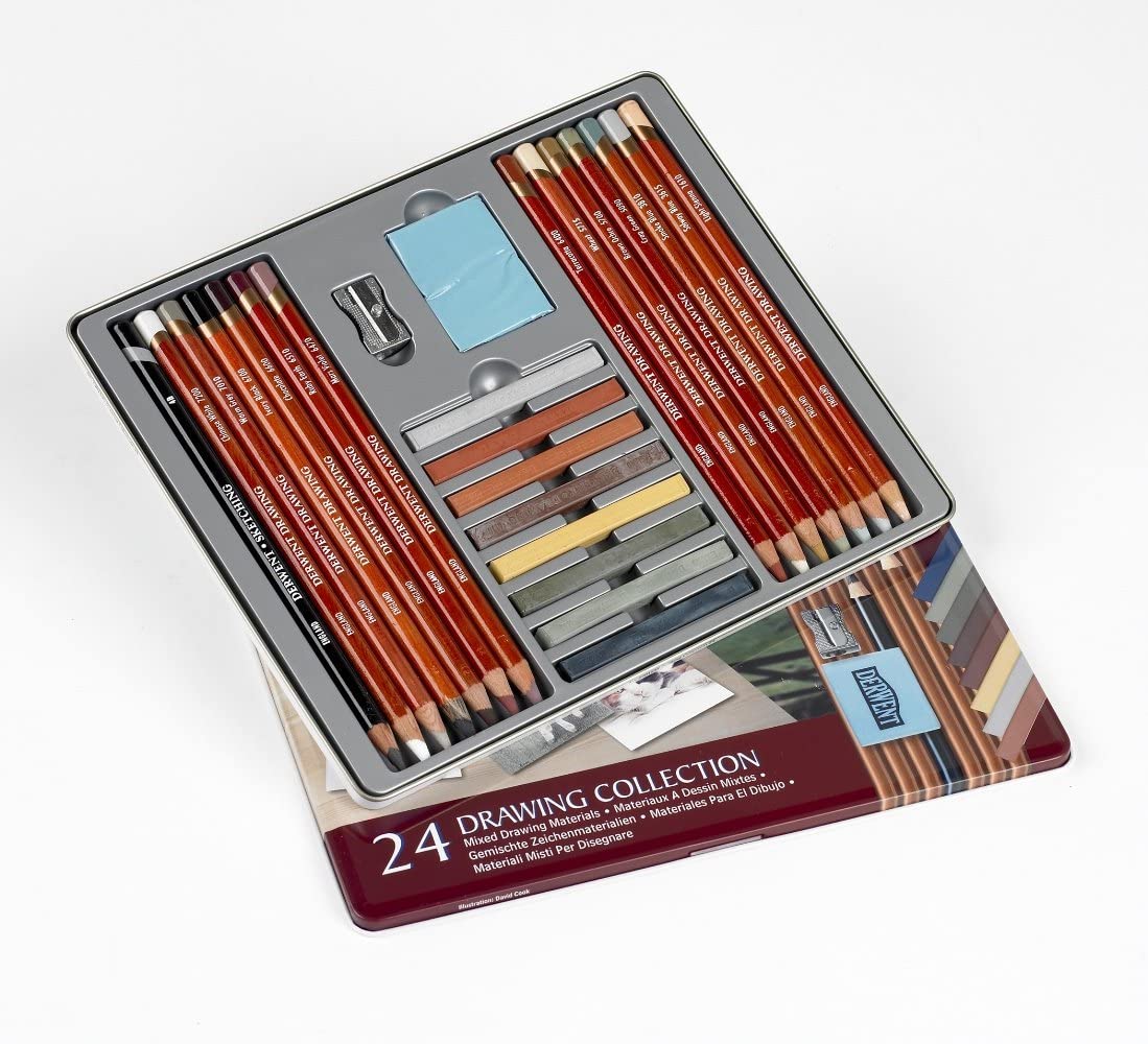 Derwent Drawing Collection Tin (24) - Al Masam Stationery LLC Main image