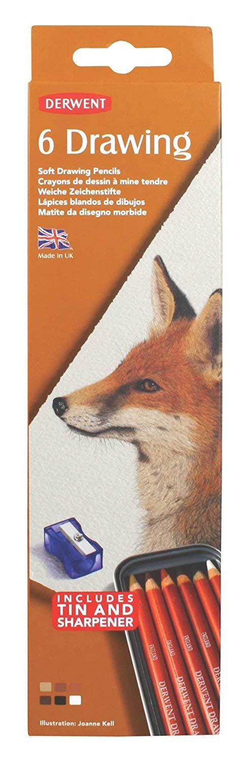 Derwent Drawing Pencil - Tin of 6 - Al Masam Stationery LLC Main image