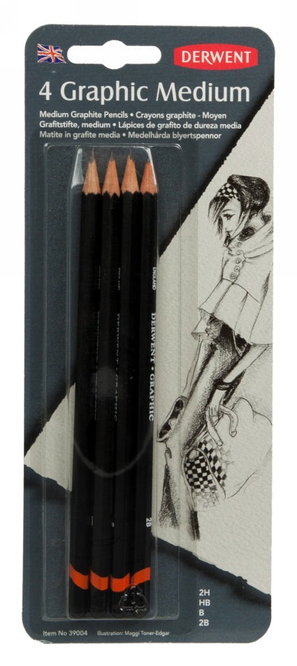 Derwent Graphic Medium Pencils - Al Masam Stationery LLC Main image