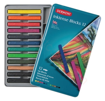 Derwent Inktense Blocks tin-12 - Al Masam Stationery LLC Main image
