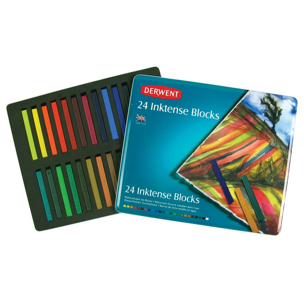 Derwent Inktense Blocks tin-24 - Al Masam Stationery LLC Main image